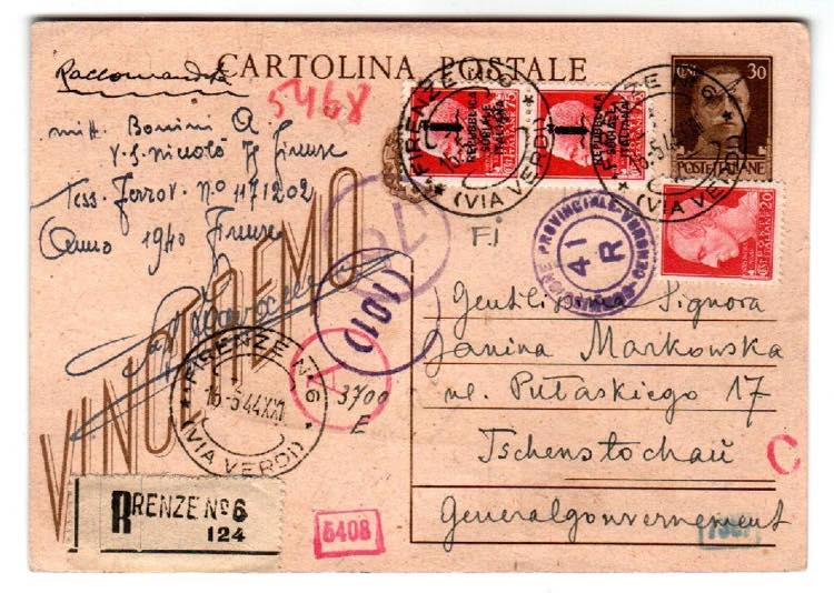 R.S.I. DESTINAZIONI ESTERE - C 98, 30 c. ... 