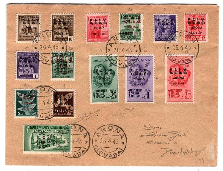 C.L.N. - C.L.N. Arona i 3 rari valori: 3 l. ... 