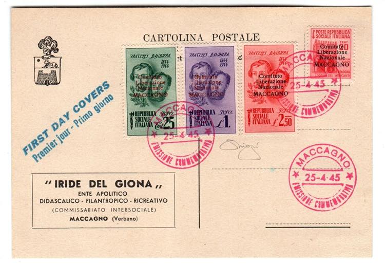 C.L.N. - MACCAGNO - non emessi soprastampati ... 