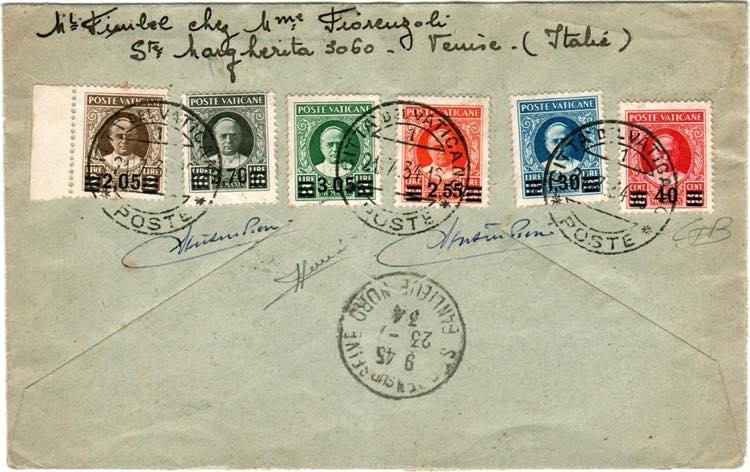 VATICANO - Provvisoria 6 val. cpl. (35/40) ... 