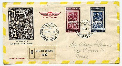 VATICANO - PA Graziano 2 val. cpl. (A.20/1) ... 