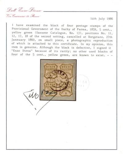 PARMA - Governo Provvisorio 5 c. ... 