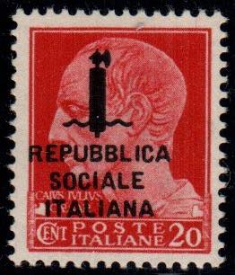 POSTA ORDINARIA - R.S.I. 20 c. Cesare sopr. ... 