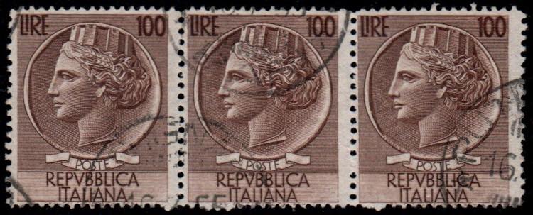 POSTA ORDINARIA - Siracusana 100 l. 13 1/4 x ... 