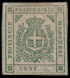 MODENA - Gov. Prov. 5 c. verde (12) nuovo ... 