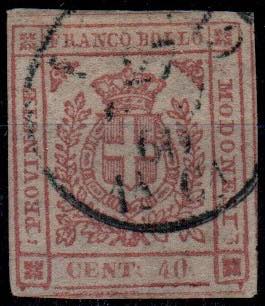 MODENA - Gov. Prov. 40 c. carminio brunastro ... 