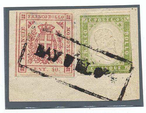 MODENA - Gov. Provvisorio 40 c. con grandi ... 