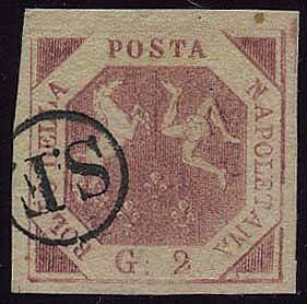 REGNO DI NAPOLI - 2 gr. (7a) annullato col ... 