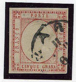 REGNO DI NAPOLI - Gov. Prov. 5 gr. rosa ... 