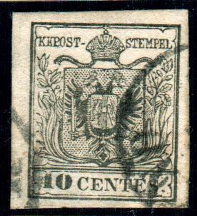 LOMBARDO VENETO - I em. carta a macchina 10 ... 