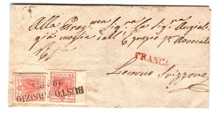 LOMBARDO VENETO - Da Busto Arsizio 29 APR ... 