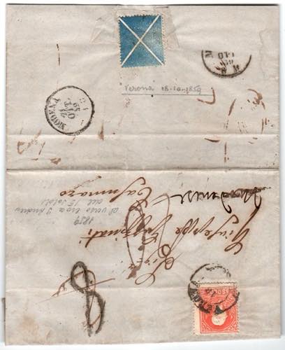 LOMBARDO VENETO - Da Verona 18 OTT 59 - 2CO ... 