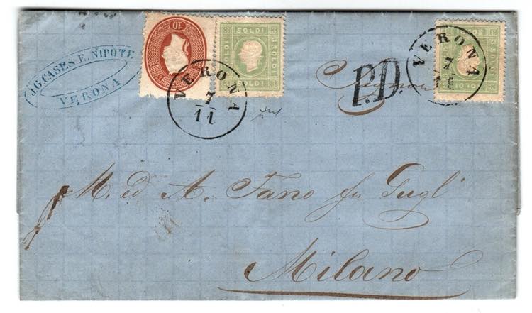 LOMBARDO VENETO - Da Verona 7/11 (63) a ... 