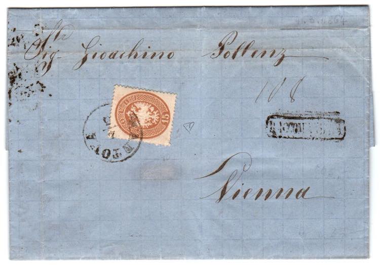 LOMBARDO VENETO - RACCOMANDATA cartella ... 