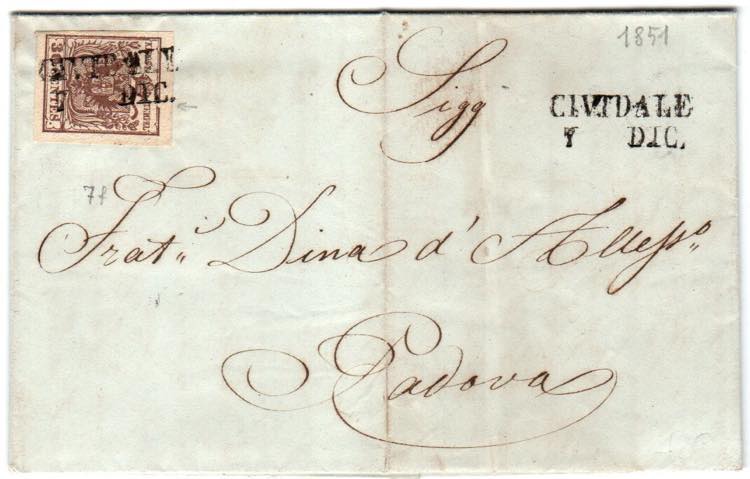 LOMBARDO VENETO ANNULLAMENTI - CIVIDALE 1 ... 