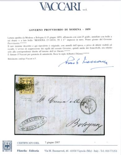 MODENA - GOVERNO PROVVISORIO - ... 