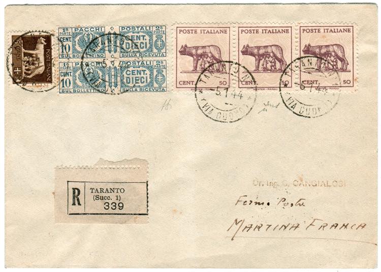 LUOGOTENENZA - Racc. da Taranto 5.1.44 a ... 