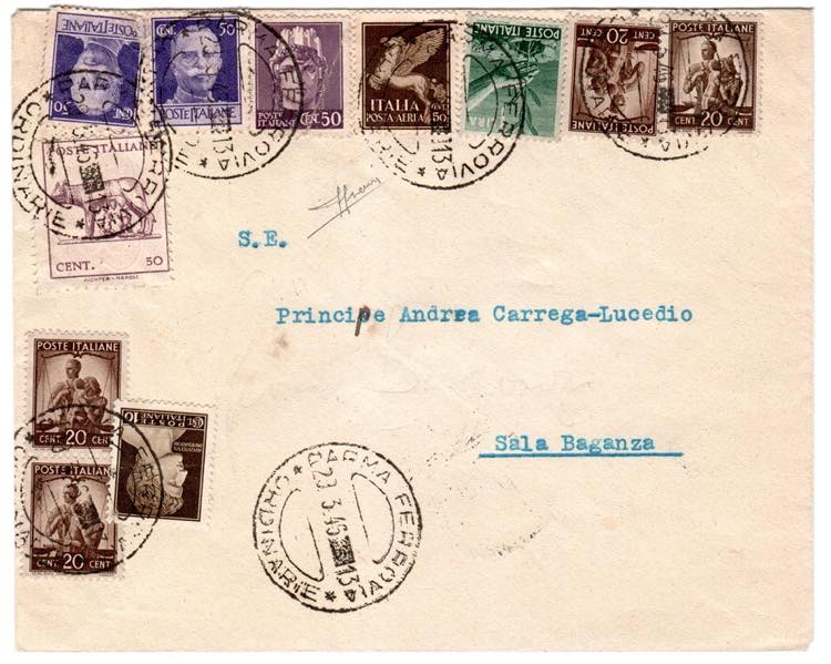 LUOGOTENENZA - Da Parma 29.3.46 a Sala ... 