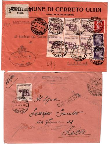 LUOGOTENENZA - Lupa di Bari 50 c. - 6 ... 