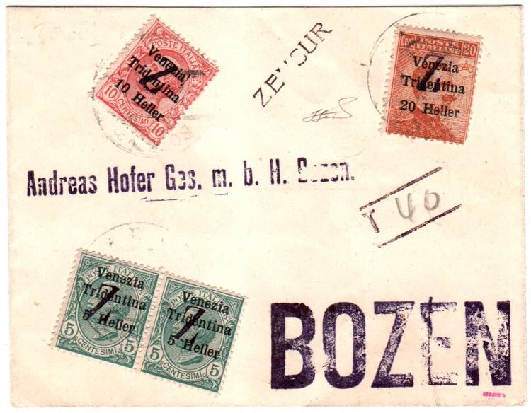 OCC. I GUERRA - TERRE REDENTE - Bustina a ... 