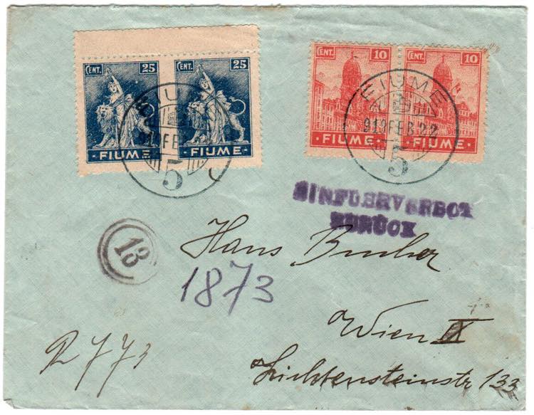 OCC. I GUERRA - TERRE REDENTE - Fiume - ... 