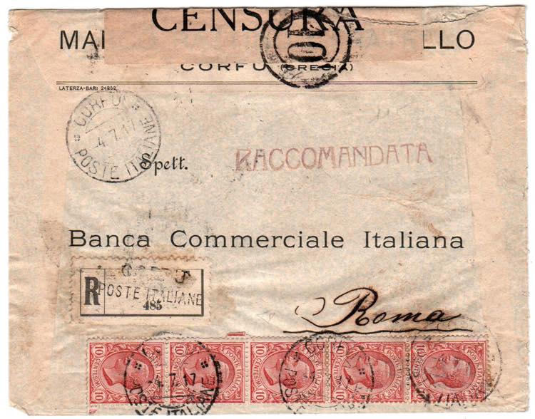 CORFU - Racc. da Corfù Poste Italiane ... 