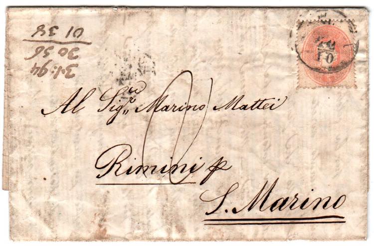 SAN MARINO - Da Venezia 10/10(61) a S.Marino ... 