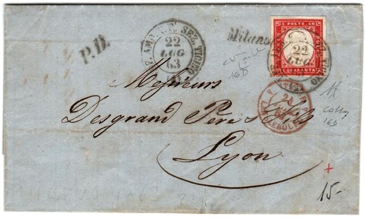 FERROVIARI - Da Milano 22 LUG 63 a Lione con ... 