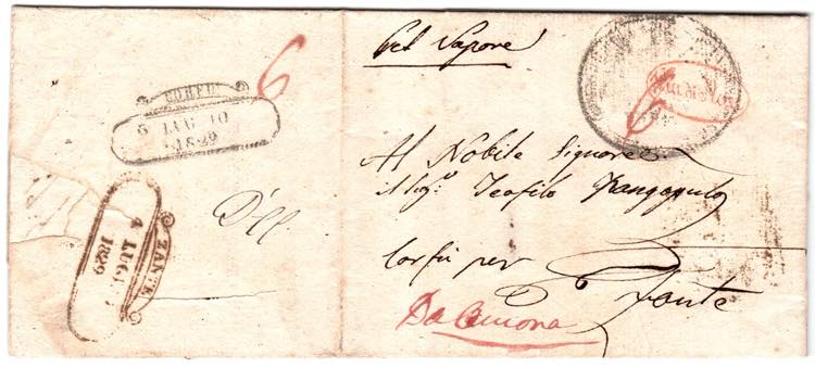 VIE DI MARE - Da Ancona manoscritto su ... 