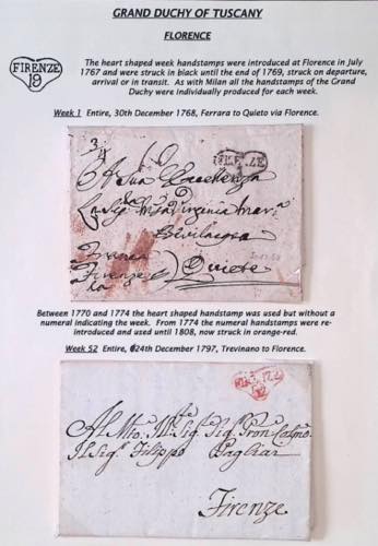 LOTTI E COLLEZIONI - Toscana - bolli a cuore ... 