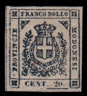 MODENA - Governo Provvisorio 20 c. nero ... 