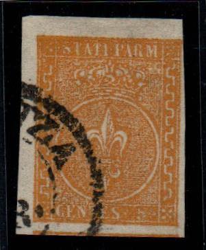 PARMA - II emissione 5 c. giallo arancio (6) ... 