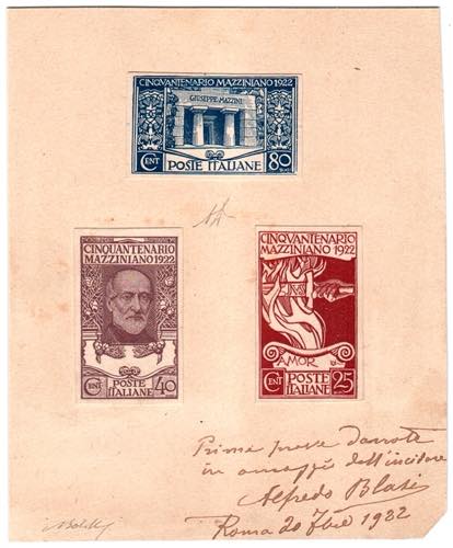 VITTORIO EMANUELE III - Mazzini 3 prove non ... 