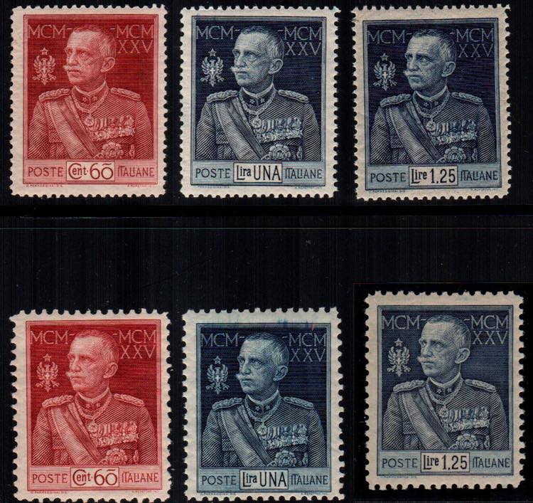 VITTORIO EMANUELE III - Giubileo 6 val. cpl. ... 