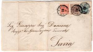 LOMBARDO VENETO - Da Venezia 28/3 a Pavia ... 