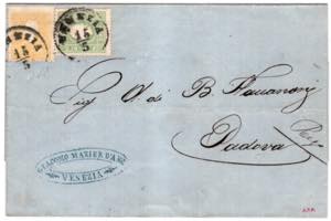 LOMBARDO VENETO - Da Venezia 15/5 (63) a ... 