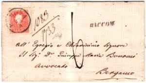 LOMBARDO VENETO - RACCOM con ricevuta di ... 