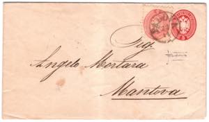 LOMBARDO VENETO - Busta postale da 5 s. ... 