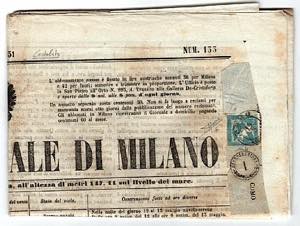 LOMBARDO VENETO - Francobolli per giornali 3 ... 