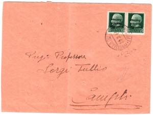 TERAMO - Teramo 25 c. soprastampa capovolta ... 