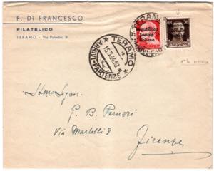 TERAMO - Da Teramo 15.3.44 a Firenze con ... 