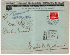 LUOGOTENENZA - Imperiale 5 lire isolato ... 