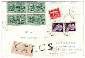 LUOGOTENENZA - Racc. espr. da Fermo 4.4.45 a ... 