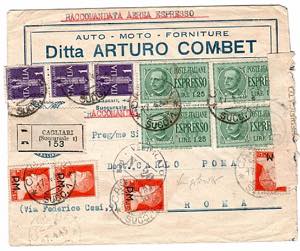 LUOGOTENENZA - Racc. aerea espr. da Cagliari ... 