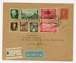 OCC. II GUERRA - Albania - busta postale 10 ... 