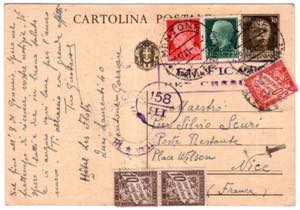 OCC. II GUERRA - Mentone * Arrivi e Partenze ... 