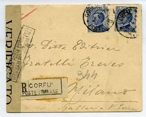 CORFU - Corfù 1917/23 - 11 lett./cart./IP ... 