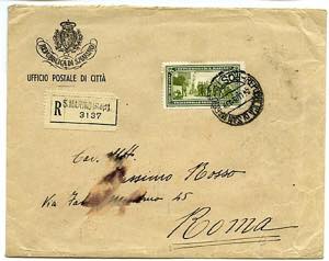 SAN MARINO - Garibaldi 5 l. isolato su racc. ... 