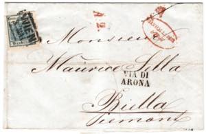 AUSTRIA - Da Vienna 7 MAG 1852 a Biella con ... 