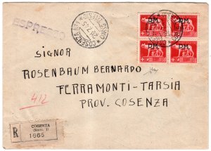 LUOGOTENENZA - Racc. da Cosenza 28.7.45 a ... 